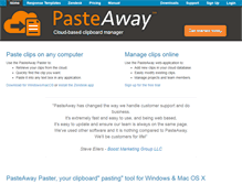 Tablet Screenshot of pasteaway.com
